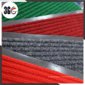 Polypropylene Double Stripe Terylene Fabric Pile with PVC Backing Mat